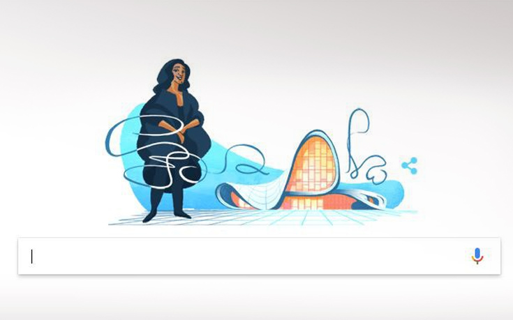 Η Google τιμά τη Ζάχα Χαντίντ, τη γυναίκα που άλωσε την ανδροκρατούμενη αρχιτεκτονική
