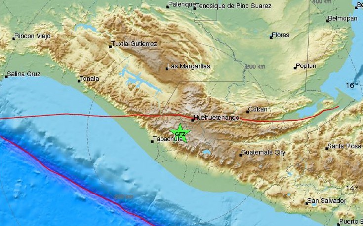 Ισχυρός σεισμός ταρακούνησε Μεξικό και Γουατεμάλα