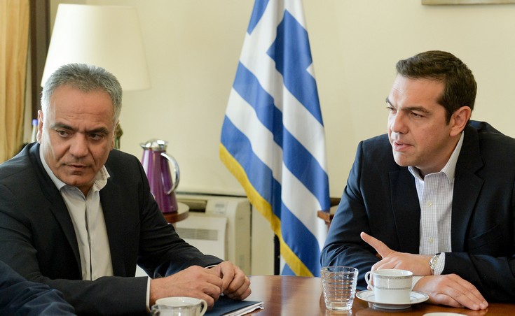 Ο Αλέξης Τσίπρας στο υπουργείο Εσωτερικών