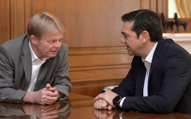 Τον πρόεδρο της Γερμανικής Ομοσπονδίας Συνδικάτων είδε ο Τσίπρας