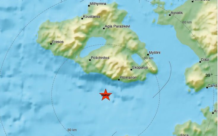 Νέα σεισμική δόνηση στη Λέσβο
