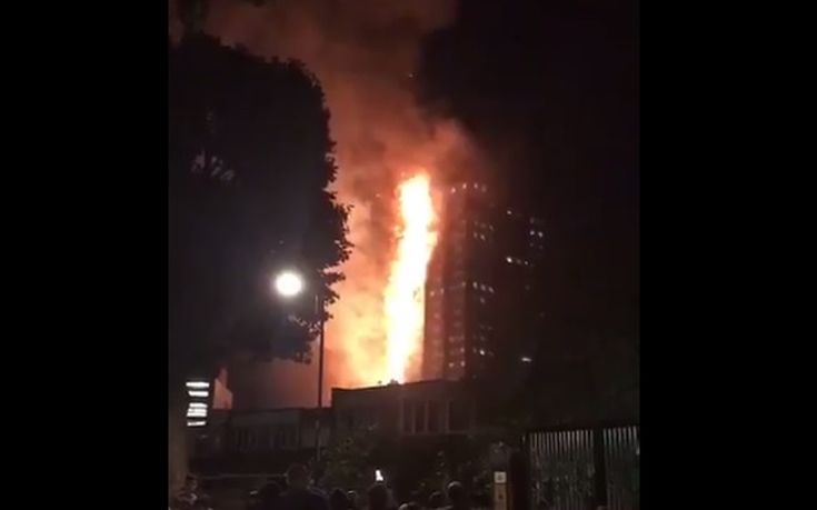 Μεγάλη πυρκαγιά στον πύργο Grenfel του Λονδίνου