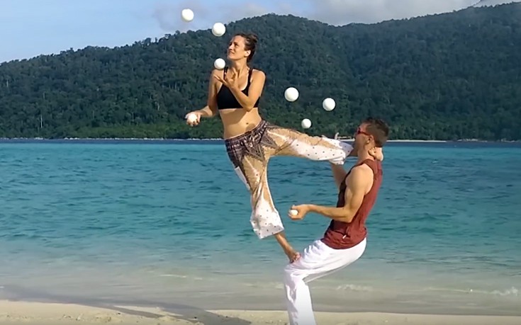 Εντυπωσιακά κόλπα στην παραλία