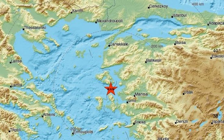 Νέος σεισμός στη Μυτιλήνη