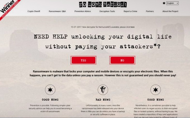 Στον «αέρα» ιστοσελίδα που στηρίζει χρήστες του διαδικτύου απέναντι σε ransomware