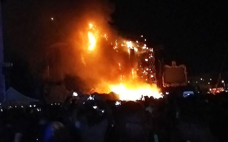 Πυρκαγιά σε χώρο μουσικού φεστιβάλ στη Βαρκελώνη