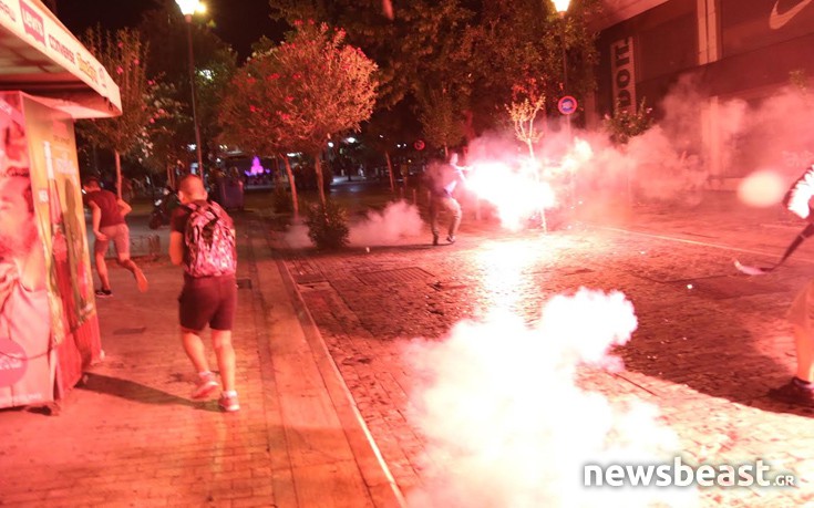 Βίντεο και φωτογραφίες από τα επεισόδια στο κέντρο μετά την απόφαση για την Ηριάννα