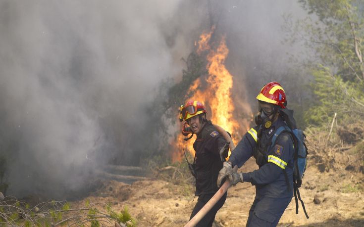 Φωτιά σε ξερά χόρτα στην Εγνατία Οδό