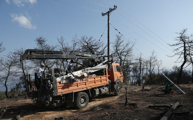 Αυτοψία σε επιχειρήσεις που επλήγησαν από την πυρκαγιά