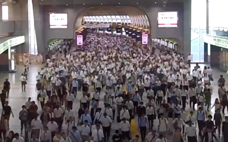 Το μετρό του Τόκιο σε ώρα αιχμής