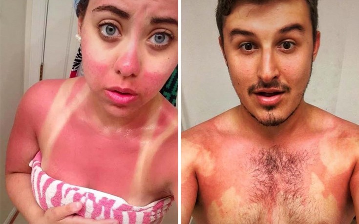 Άνθρωποι που θέλουν να ξεχάσουν τον καυτό ήλιο του καλοκαιριού