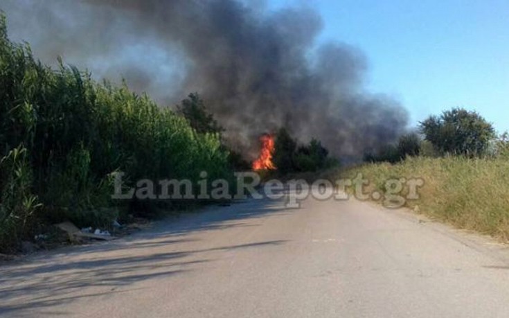 Νέα πυρκαγιά έξω από τα Καμένα Βούρλα