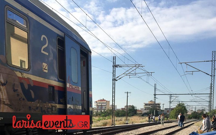 Εκτροχιασμός τρένου στη Λάρισα χωρίς τραυματισμούς
