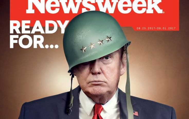 Ο ετοιμοπόλεμος Ντόναλντ Τραμπ στο εξώφυλλο του Newsweek