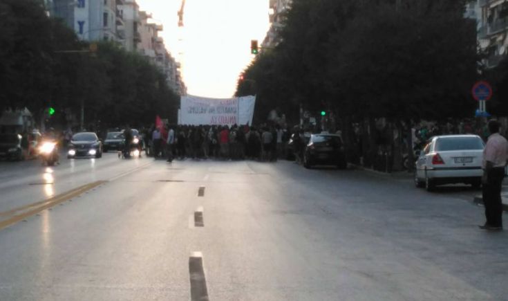 Ένταση στην πορεία στη μνήμη του Φύσσα στη Θεσσαλονίκη