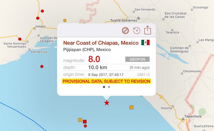 Σεισμός 8 Ρίχτερ στο Μεξικό