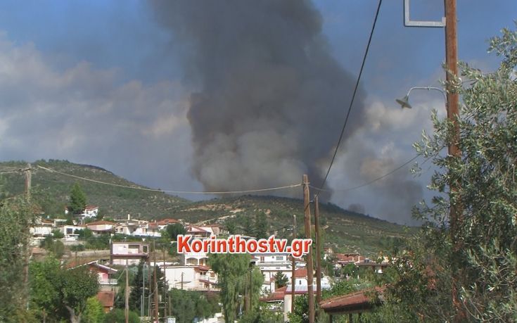 Καίει για τρίτη μέρα η φωτιά στη Νεμέα