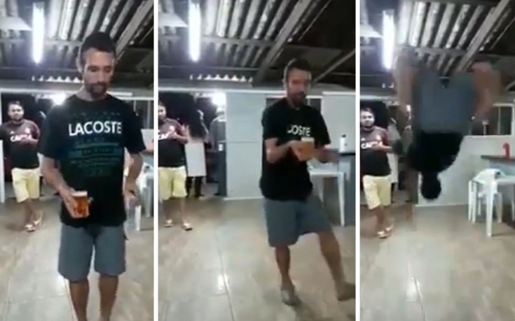 Δύσκολα το κάνεις αυτό με ένα ποτήρι μπύρα στο χέρι