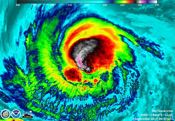 Υποβαθμίστηκε στην κατηγορία 3 ο τυφώνας «Ίρμα»