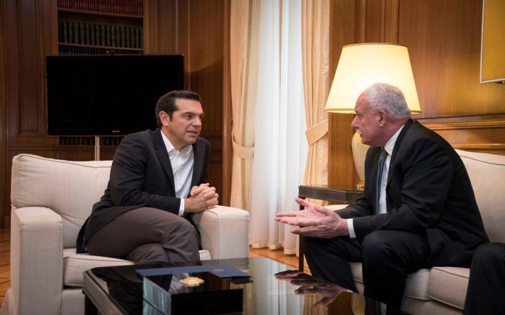 Συνάντηση Τσίπρα με τον Παλαιστίνιο υπουργό Εξωτερικών