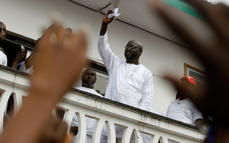 O Ζορζ Γουεά επικράτησε στον 1ο γύρο των προεδρικών εκλογών στη Λιβερία