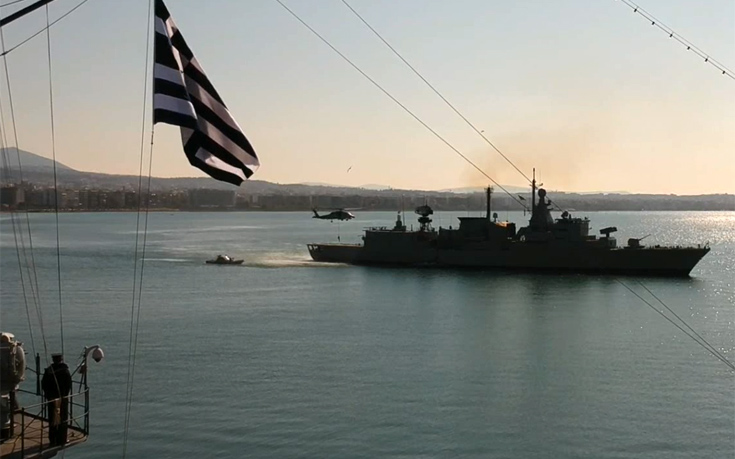 Η επίδειξη του Πολεμικού Ναυτικού στη Θεσσαλονίκη από drone