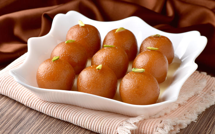 Ινδικό γλυκό gulab jamun