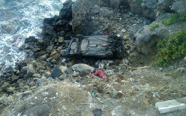 Αυτοκίνητο στην Κίσαμο Χανίων έπεσε σε γκρεμό