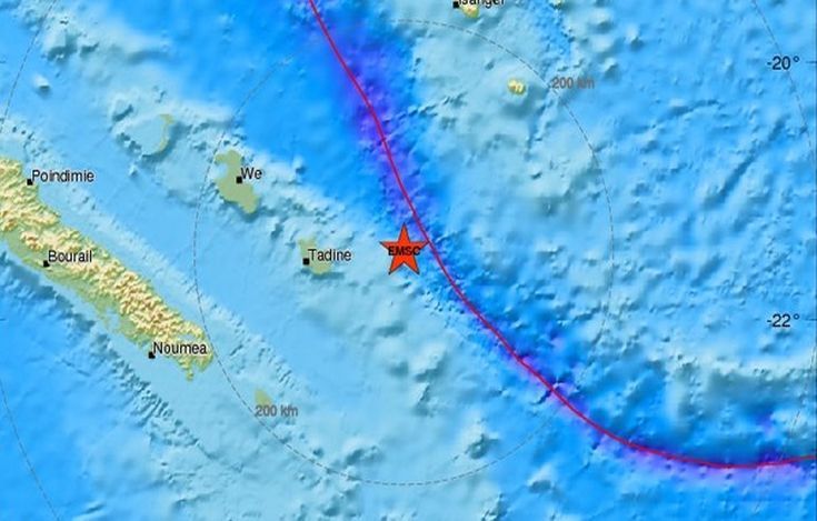 Σεισμός 6,4 Ρίχτερ στη Νέα Καληδονία