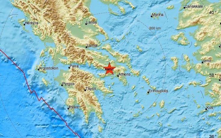 Σεισμός 3,6 Ρίχτερ κοντά στα Βίλια Αττικής