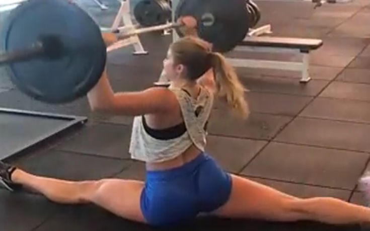 Το κορίτσι που κάνει άρση βαρών και ενόργανη μαζί