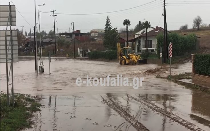Η κακοκαιρία έπληξε και τη Χαλκηδόνα Θεσσαλονίκης