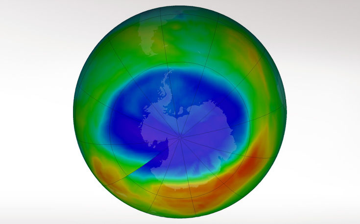 Συρρικνώνεται η τρύπα του όζοντος
