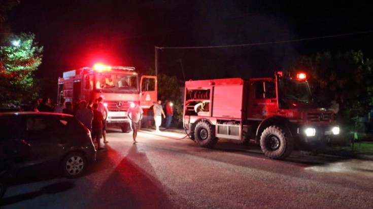 Ολονύχτια μάχη με τις φλόγες στο Οίτυλο Λακωνίας