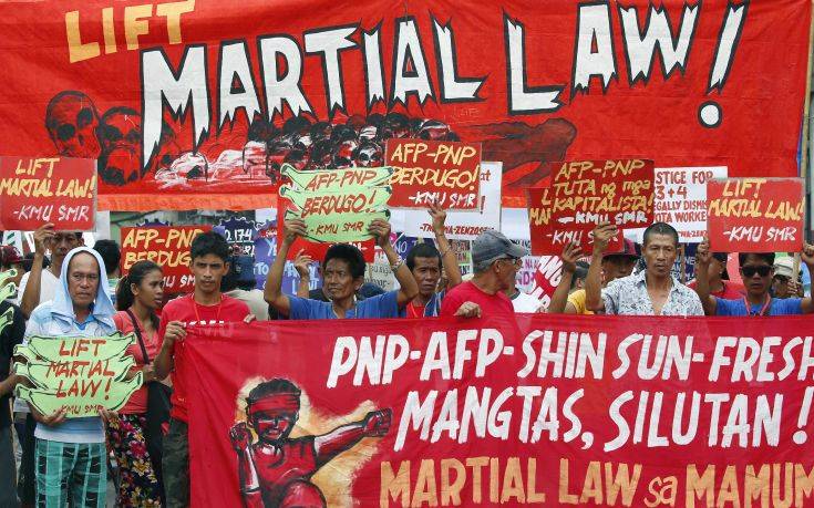 Στρατιωτικός νόμος για ακόμα έναν χρόνο στο νησί Μιντανάο των Φιλιππίνων