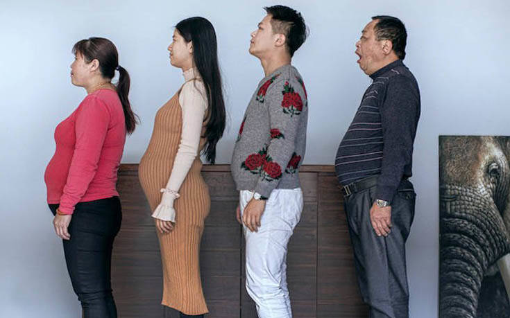 Οικογένεια Κινέζων άρχισε εντατική γυμναστική και αυτό είναι το αποτέλεσμα