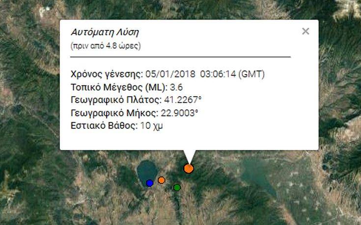 Συνεχίζεται η σεισμική ακολουθία στο Κιλκίς