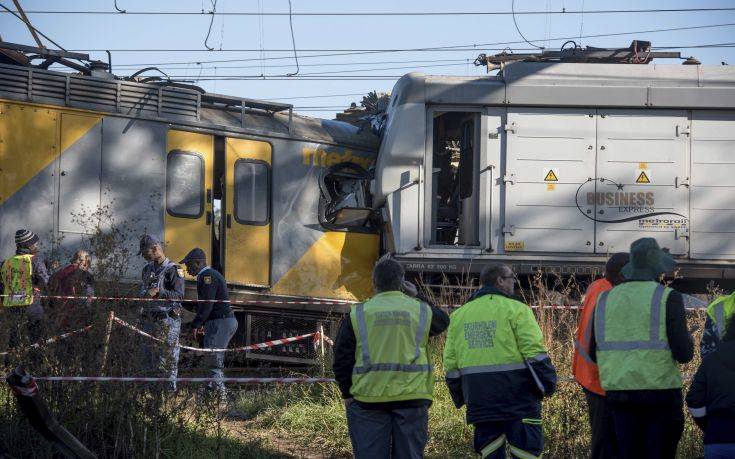 Περισσότεροι από 200 τραυματίες σε σύγκρουση δύο τρένων στο Γιοχάνεσμπουργκ