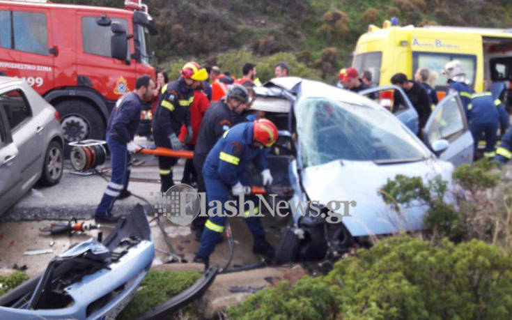 Νεκρό νεαρό ζευγάρι και η μητέρα της κοπέλας στο τροχαίο στην Κρήτη