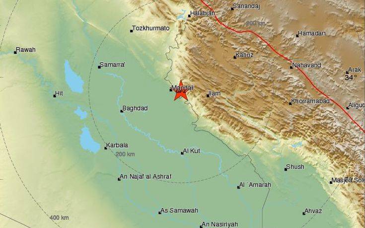 Σεισμός 5,5 Ρίχτερ στα σύνορα Ιράκ-Ιράν