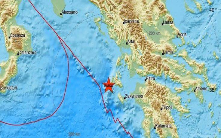 Σεισμός 4,1 Ρίχτερ στην Κεφαλονιά