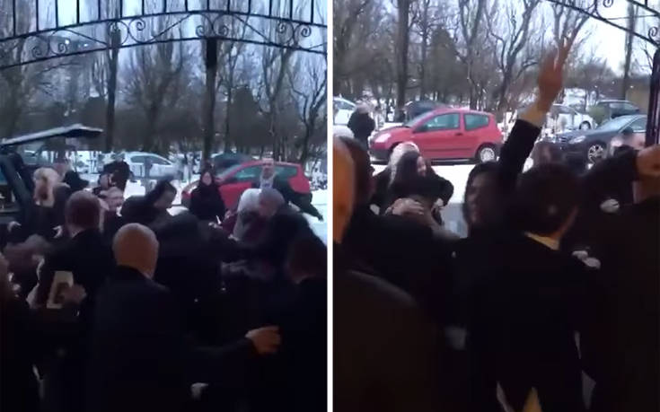 Κλωτσιές και γροθιές έπεσαν σε κηδεία στη Σκωτία