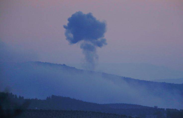 Plumes of smoke rise on the air from inside Syria, as seen from the outskirts of the border town of Kilis, Turkey, Saturday, Jan. 20, 2018. Turkish jets have begun an aerial offensive, codenamed operation "Olive Branch", against the Syrian Kurdish-held enclave of Afrin, in northwest Syria . A military statement says the operation launched Saturday aims to protect Turkey's borders, "neutralize" Syrian Kurdish fighters in the enclave and to save the local population from their "pressure and oppression." (AP Photo/Lefteris Pitarakis) Plumes of smoke rise on the air from inside Syria, as seen from the outskirts of the border town of Kilis, Turkey, Saturday, Jan. 20, 2018. Turkish jets have begun an aerial offensive, codenamed operation "Olive Branch", against the Syrian Kurdish-held enclave of Afrin, in northwest Syria . A military statement says the operation launched Saturday aims to protect Turkey's borders, "neutralize" Syrian Kurdish fighters in the enclave and to save the local population from their "pressure and oppression." (AP Photo/Lefteris Pitarakis)