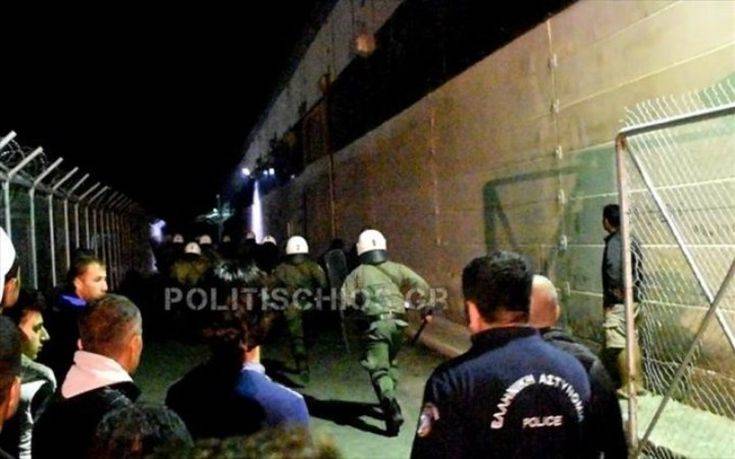 Επεισόδια ξανά στο hotspot της Χίου