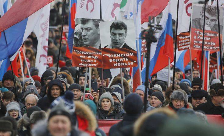 Φόρο τιμής αποτίει η αντιπολίτευση στο Μπόρις Νεμτσόφ, 3 χρόνια μετά τη δολοφονία του