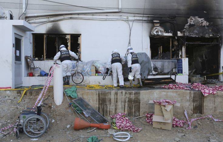 Σαράντα οι νεκροί από τη φωτιά σε νοσοκομείο της Νότιας Κορέας