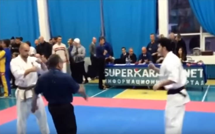 Αγώνας καράτε τελειώνει πριν καν αρχίσει