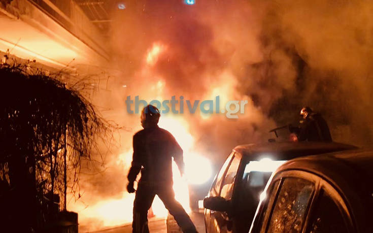 Νέα εμπρηστική επίθεση σε ΙΧ τα ξημερώματα στη Θεσσαλονίκη