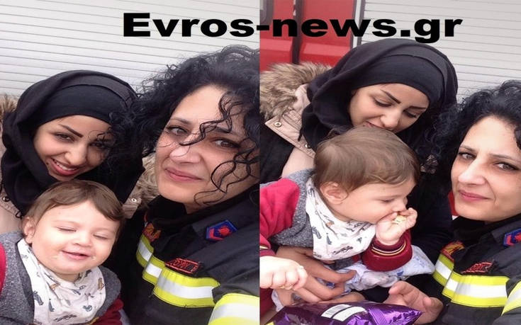Η συγκινητική ανάρτηση της πυροσβέστριας που έσωσε τη μικρή από τη Συρία