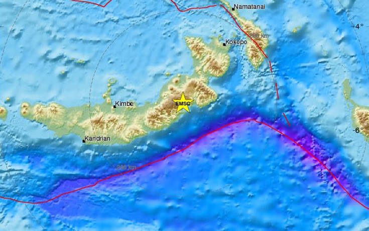 Σεισμός στην Παπούα Νέα Γουινέα